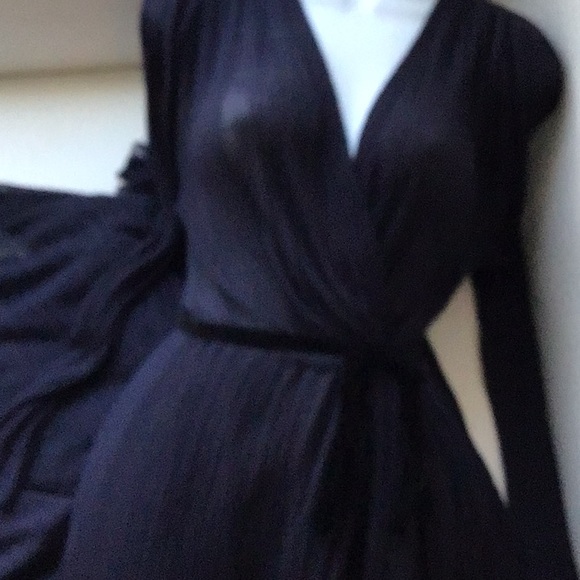 ZARA Knit Wrap-around Maxi Dress with Self-tie Belt - S - NWTags - Picture 10 of 11